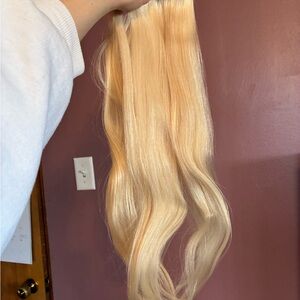 Bellami 18” 50g Hair Extensions Silk Seam Volumizer Weft - Beach Blonde